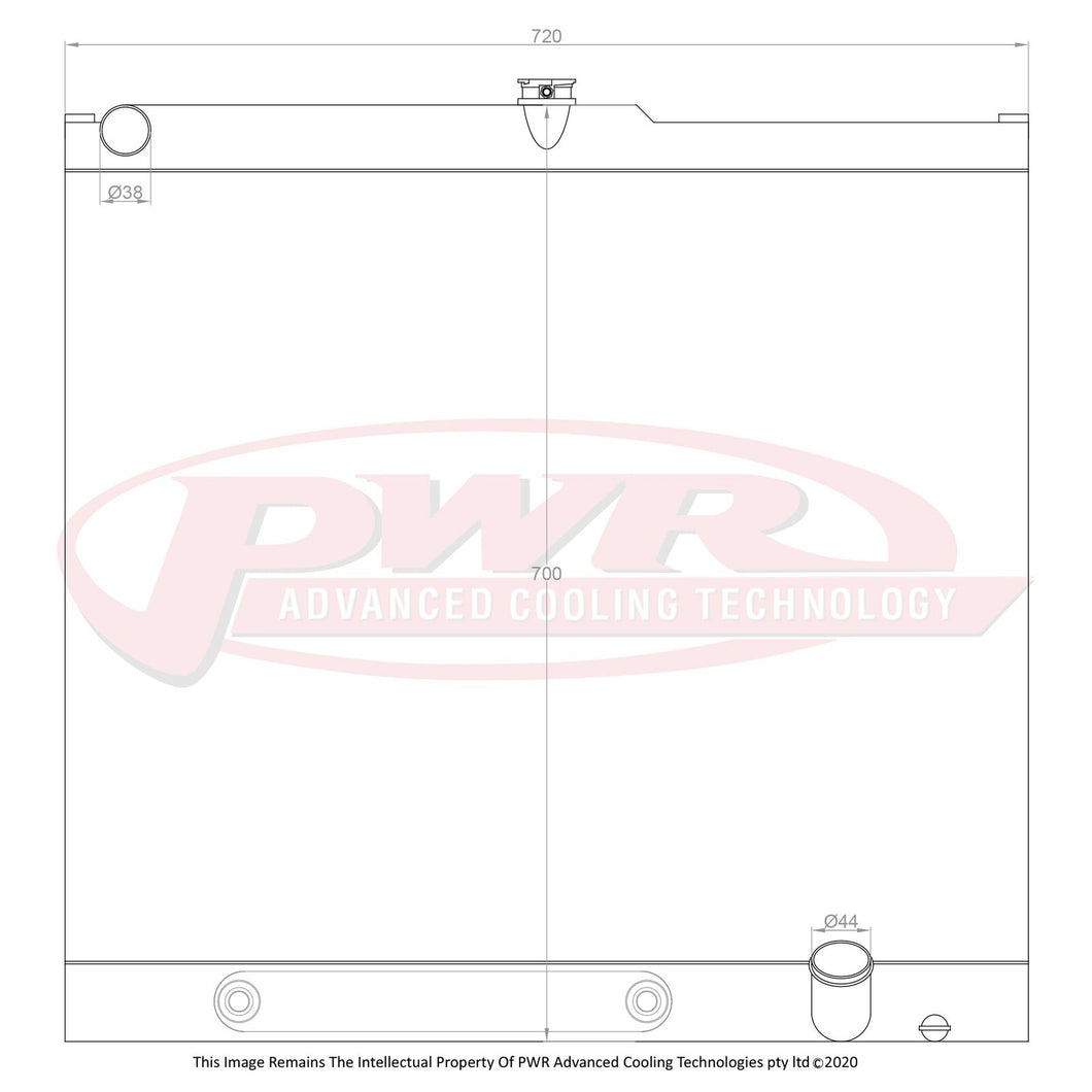 55mm Closemesh Radiator w/ Filler (Toyota Landcruiser 200 Series 4.5L Diesel Auto 2007+)