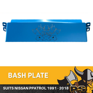 Blue Steel Bash Plate Steering Guard Fit for Nissan GQ GU Patrol 4mm