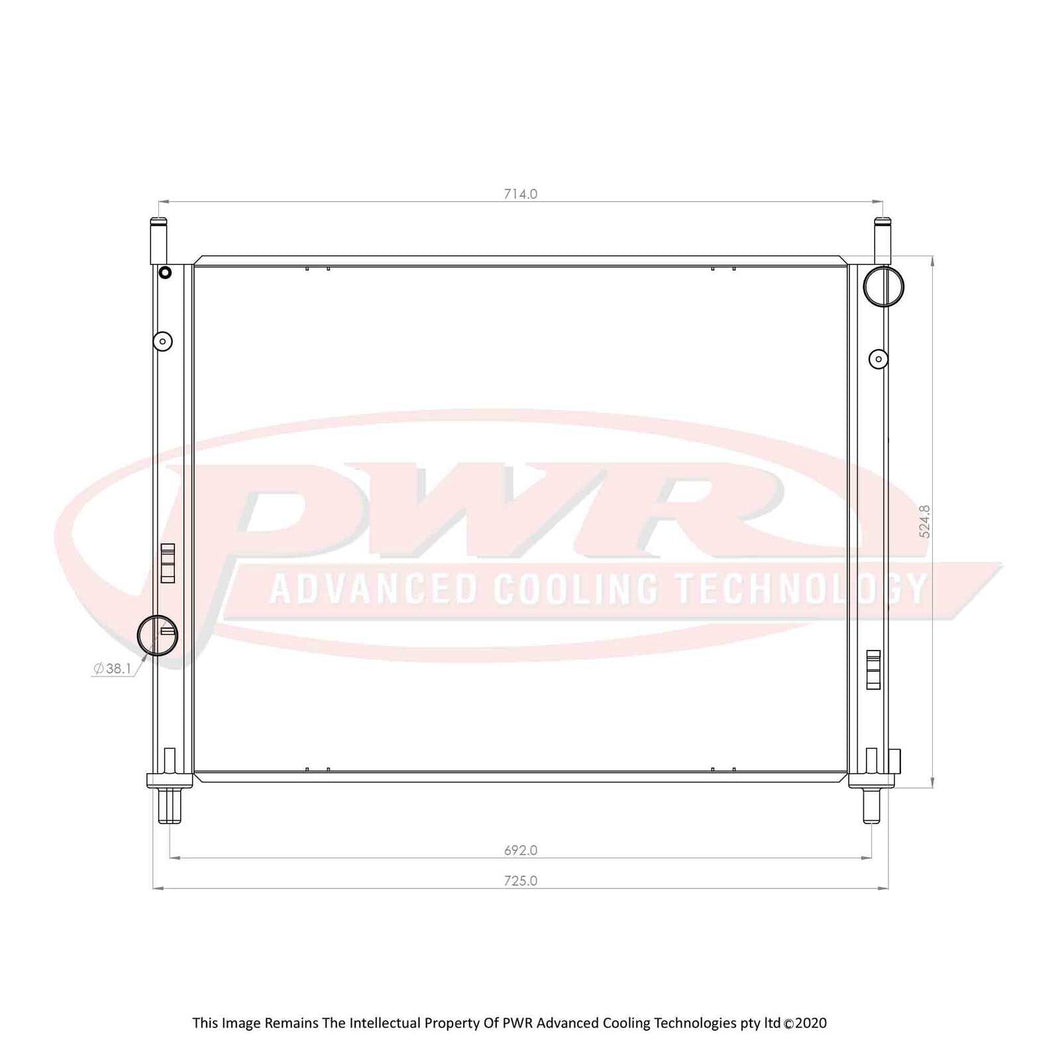 55mm Elite Series Radiator (Ford Mustang GT V8 15-19)