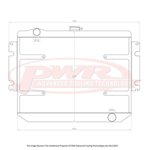 55mm Radiator (Chrysler Valiant CL V8 77-79)