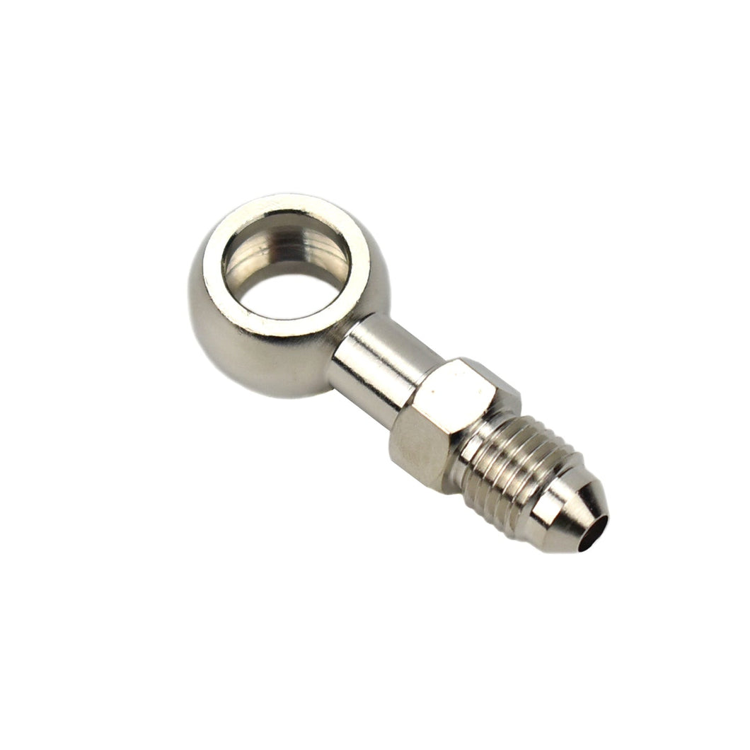 Steel Banjo Eye Fitting 12mm Hole 4AN male flare
