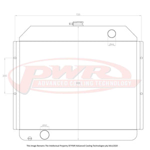 55mm Radiator (Ford F100 Cleveland V8 1976)