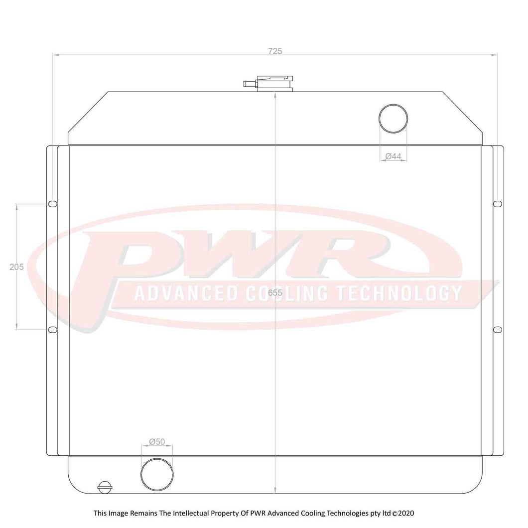 55mm Radiator (Ford F100 Cleveland V8 1976)