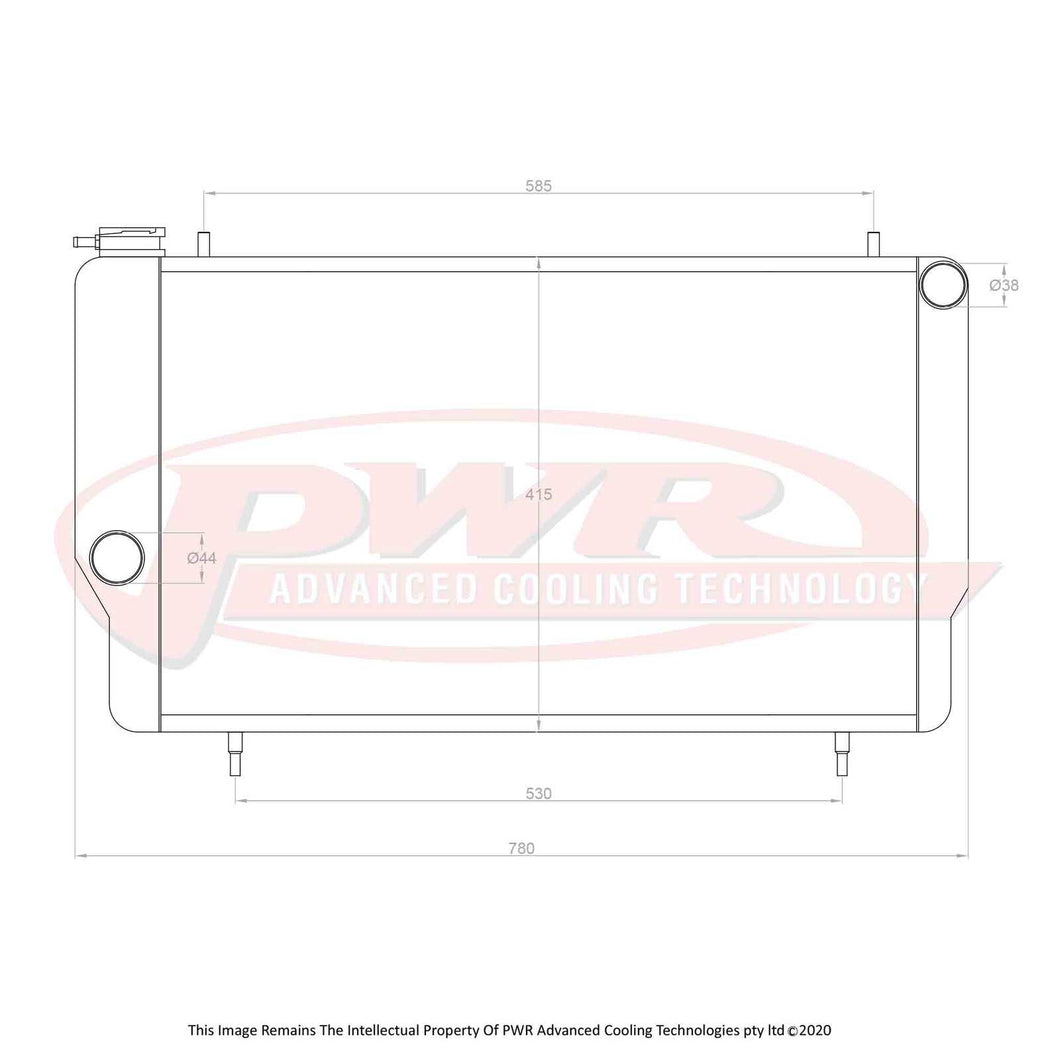 55mm Radiator (Ford Capri Cleveland V8 68-73)