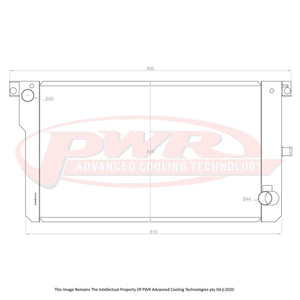 55mm Radiator (Ford Falcon EA-ED Windsor V8 88-94)