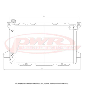 55mm Radiator (Ford F250 Cleveland V8 Auto 1985)