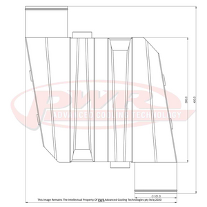 UNIVERSAL ELITE 3000 Water To Air Intercooler With Opposing Outlets