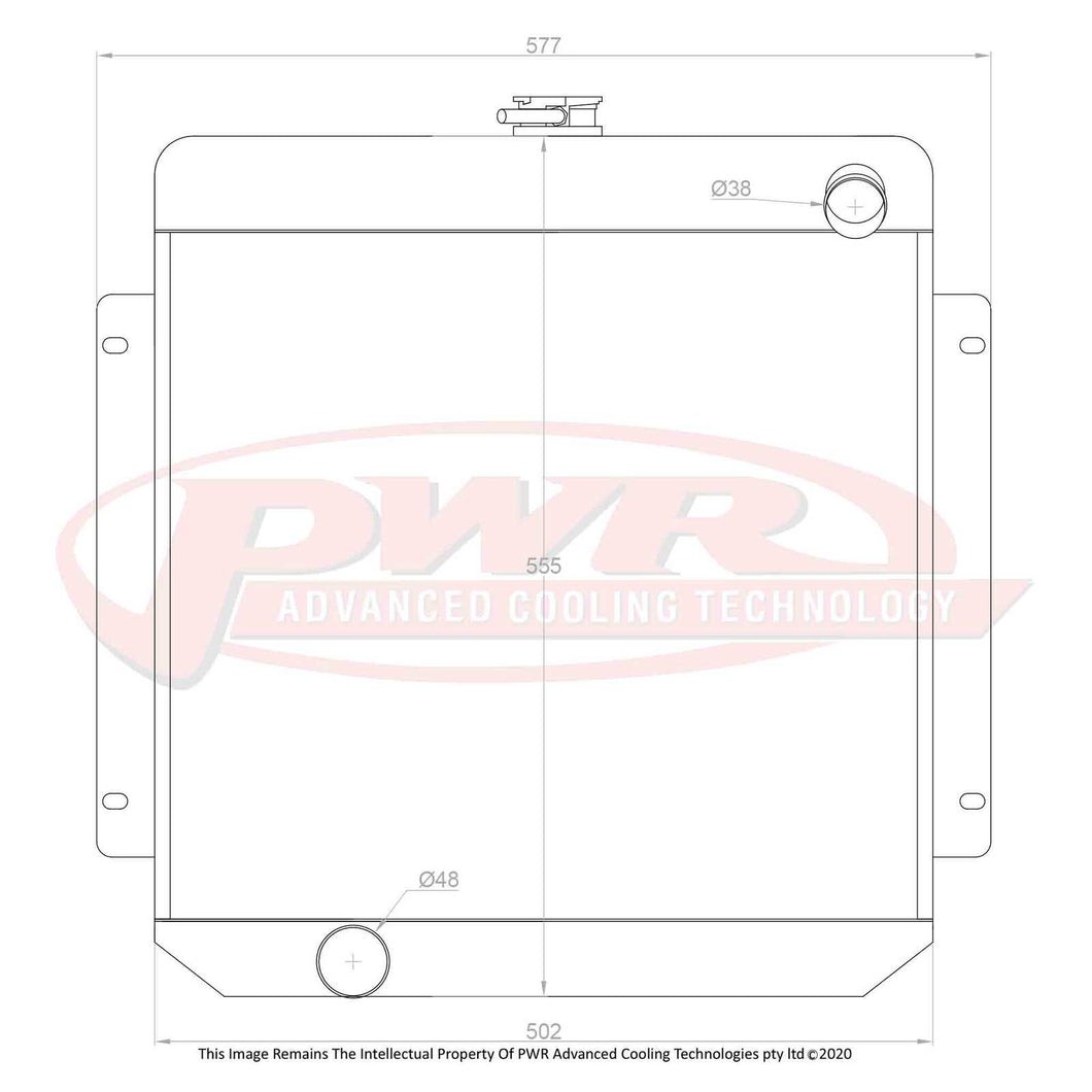 55mm Radiator (Ford Falcon XW-XY 6cyl 69-70)