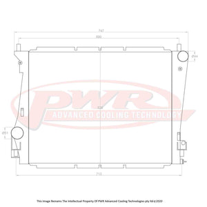 55mm Radiator (Ford Mustang GT500/Shelby V8 08-10)