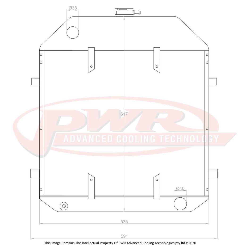 55mm Radiator (Ford V8 Engine 1939)