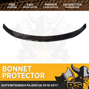 Bonnet Protector Tinted Guard to suit Mitsubishi Pajero QE 2016 ONWARDS