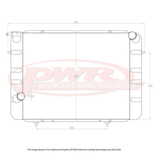 55mm Radiator (Holden Commodore VC V8 80-81)