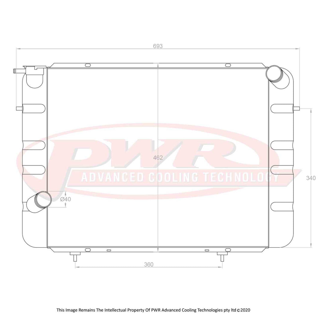 55mm Radiator (Holden Commodore VC V8 80-81)