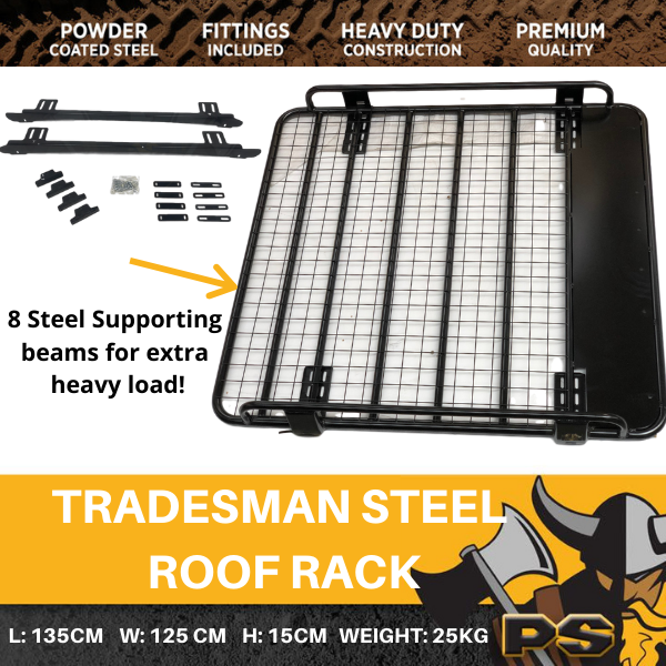 Steel Tradesman Roof Rack for Mitsubishi Triton MR 2018+