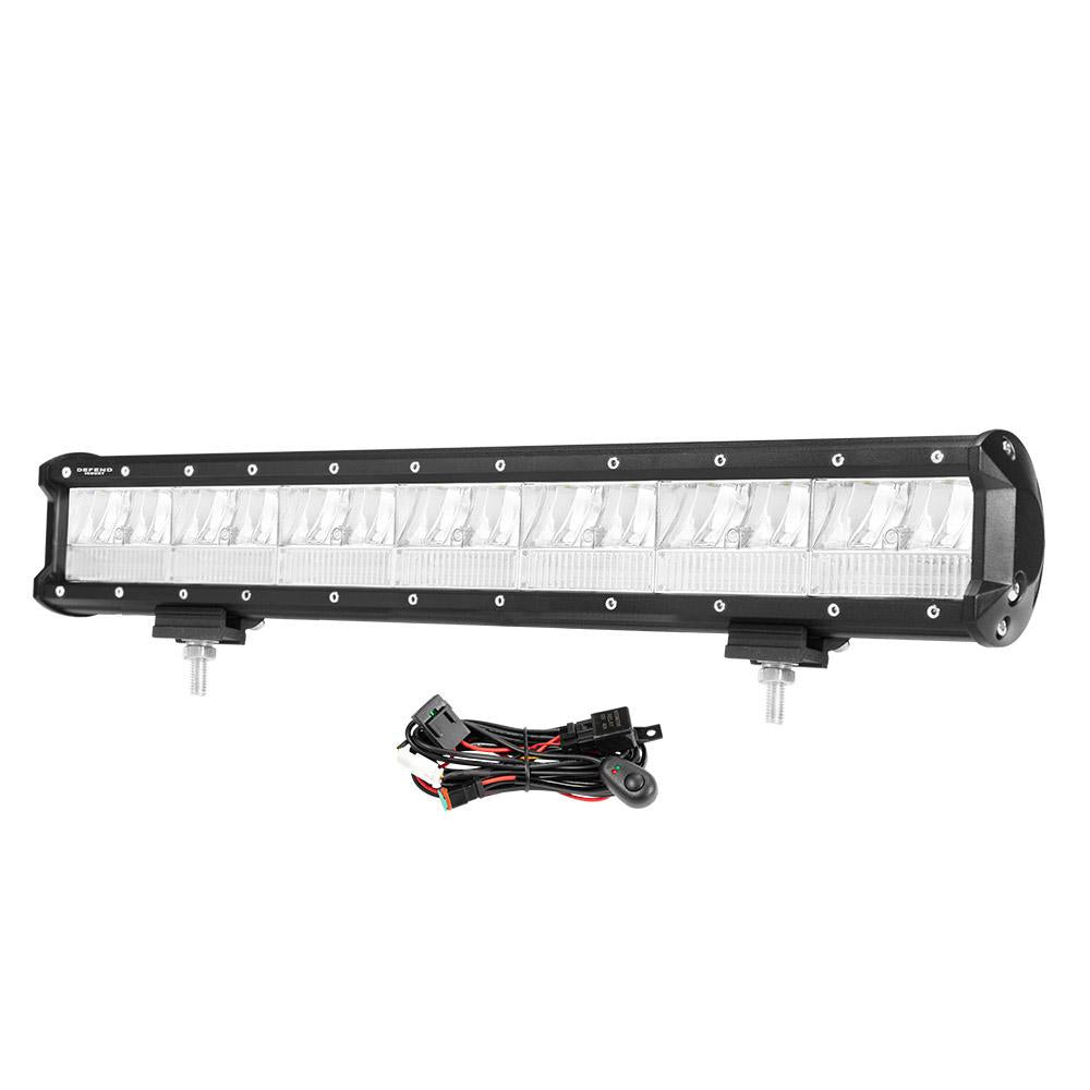 DEFEND INDUST 20inch Led Light Bar 1 Lux @ 400M IP67 11200 Lumens