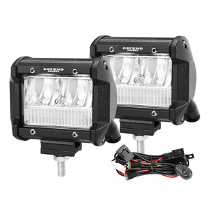 DEFEND INDUST 4inch Led Light Bar 1 Lux @ 150M IP67 3,200 Lumens