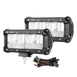 DEFEND INDUST 7inch Led Light Bar 1 Lux @ 200M IP67 6,400 Lumens