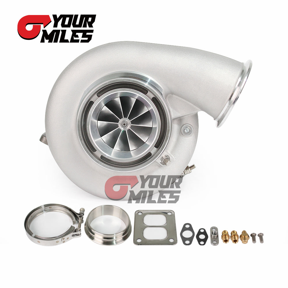 42-1450 Billet Compressor Wheel Ceramic Dual Ball Bearing TurboCharger T4 1.15/1.25 1.01/1.15/1.28 Dual V-band Housing