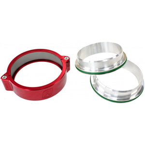 3.5" BILLET INTERCOOLER CLAMPSQUICK CONNECT RED CLAMP