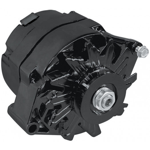 GM BLACK 140 AMP 1 OR 3 WIRE  CHEV STYLE ALTERNATOR
