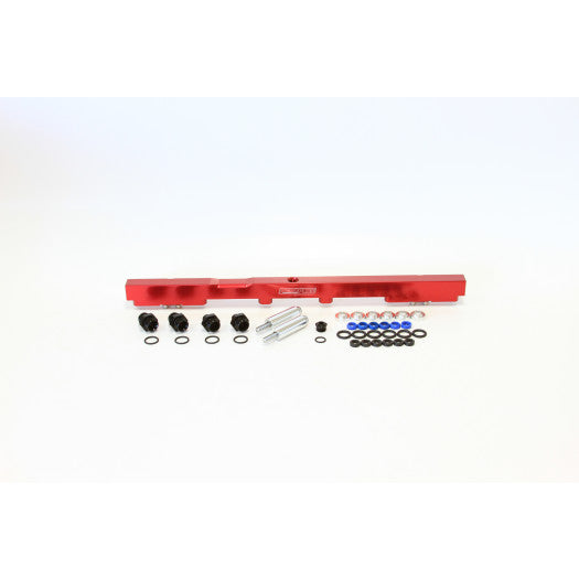 TOYOTA 2JZ FUEL RAIL KIT SUIT 14MM INJECTORS RED