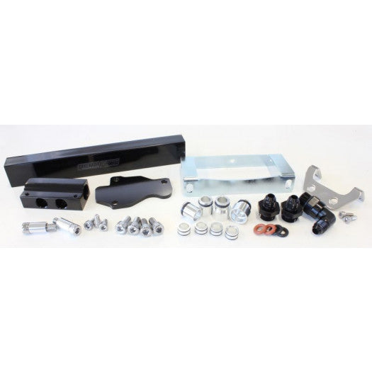 ROTARY FUEL RAIL KIT SERIES 6 7 & 8. MAZDA RX7 BLACK