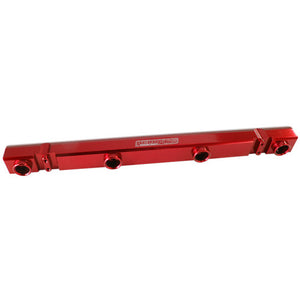 MITSUBISHI 4G63 EVO 4 to 9 FUEL RAIL suits 14mm Injectors Red