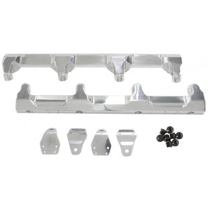 GM LSA SUPERCHARGED FUEL RAIL -8ORB INLETS / OUTLETS BILLET Polished
