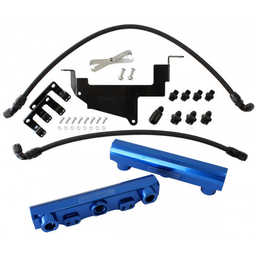 TOYOTA 86 / BRZ FUEL RAIL KIT -8ORB INLETS / OUTLETS Blue