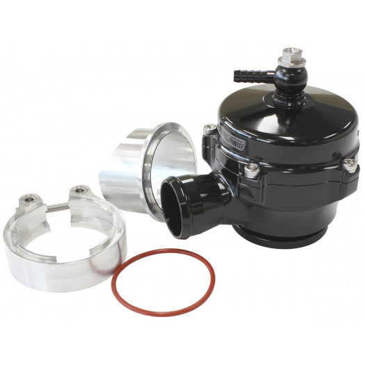 50mm PLUMB BACK BLOW OFF VALVEBLACK V-BAND WITH 34MM BARB