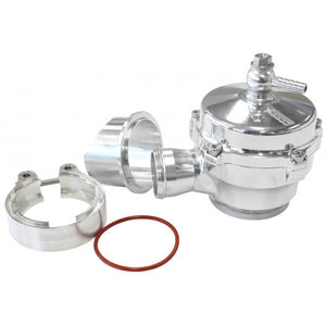 50mm PLUMB BACK BLOW OFF VALVEPOLISHED V-BAND WITH 34MM BARB