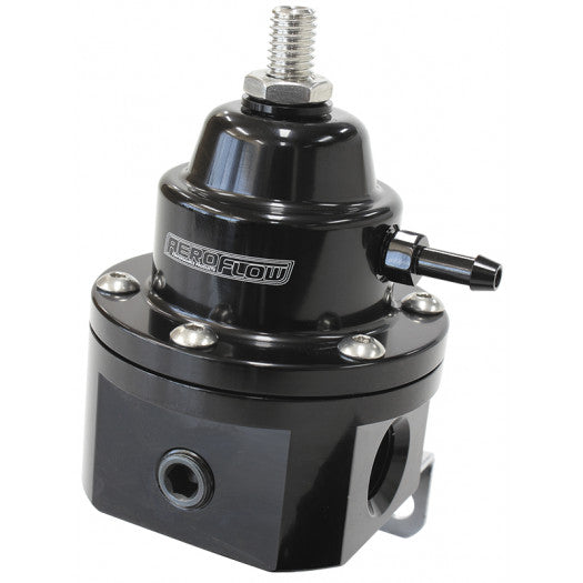 BLACK -6 ORB EFI FUEL PRESSURE REG  1200hp HANDLES 98ron,ETH, METH
