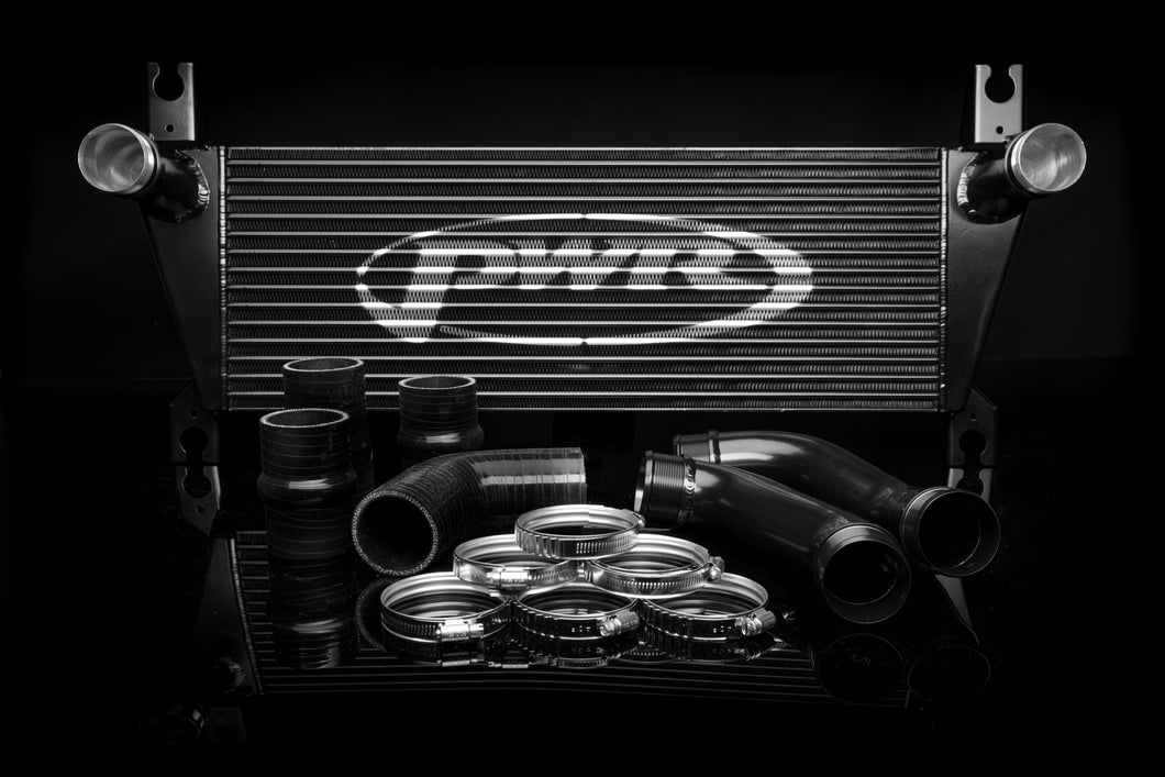 FORD Ranger PX and MAZDA BT50 2012-onwards 3.2L 68mm Intercooler and Pipe Kit **BILLET OUTLETS & POWDERCOATED BLACK**