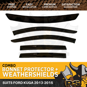 Bonnet Protector & Weathershields for Ford Kuga 2013-2015
