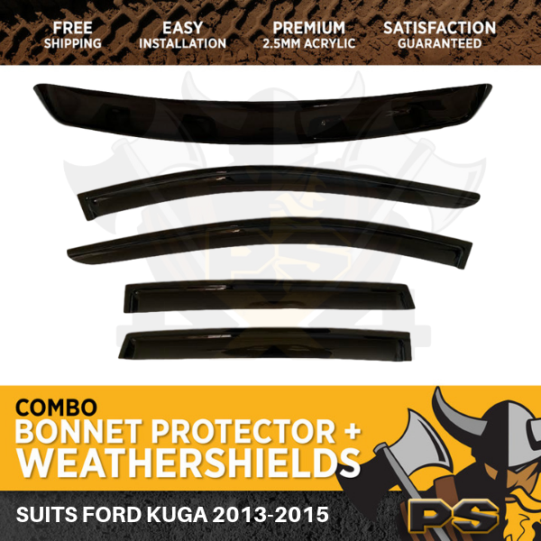 Bonnet Protector & Weathershields for Ford Kuga 2013-2015