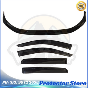 Bonnet Protector & Window Visors Weather Shield to suit Ford Ranger PX 2011-2015