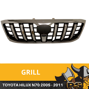 Chrome Grille To Suit Toyota Hilux 2005-2011 SR5 OEM Replacement