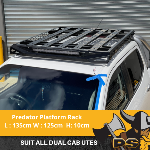 PS4X4 Jeep Wrangler JK 4 Door Roof Rack Steel Flat Cage Roof top tent -  PS4X4