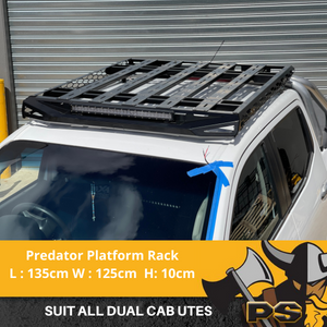 Steel Predator Platform Roof Rack suitable for Ford Ranger Wildtrak XLT XLS XL 2011 - 2021