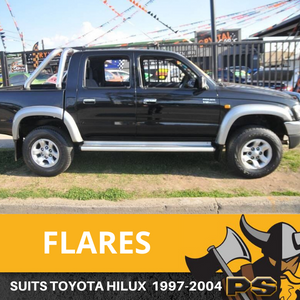 Fender Flares to suit Toyota Hilux 1997-2005 6 PCS Grey Replacement Guards
