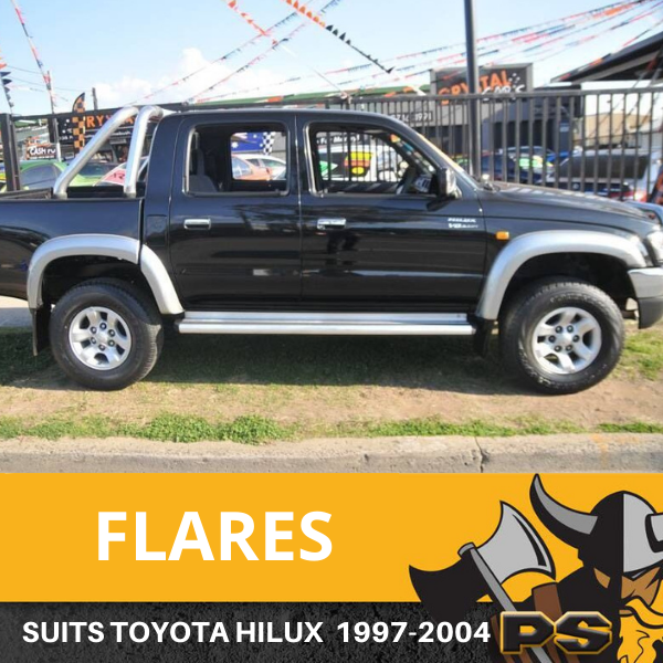 Fender Flares to suit Toyota Hilux 1997-2005 6 PCS Grey Replacement Guards