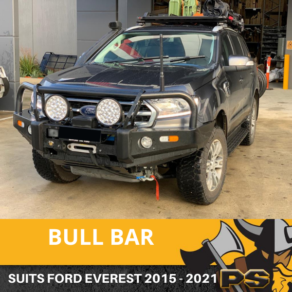 PS4X4 DELUXE BULL BAR FOR FORD EVEREST 2015 - 2021 ADR APPROVED TECHPACK