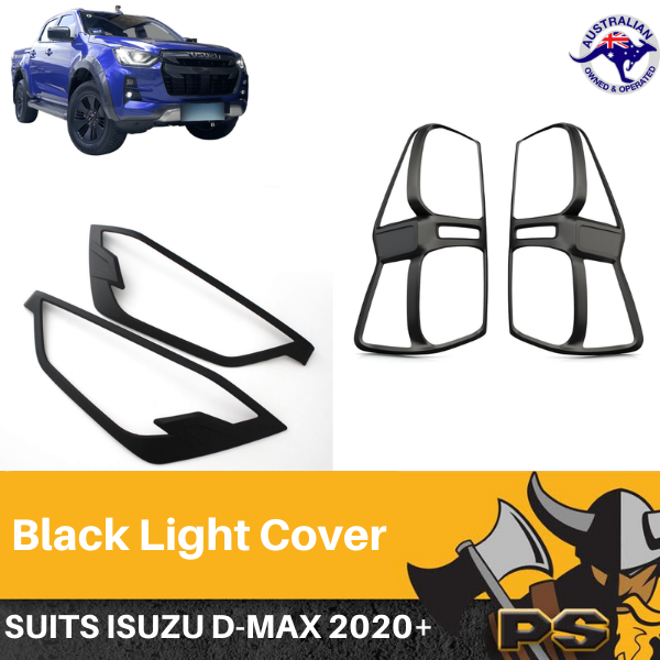 Front Tail Rear Light Head light Black Cover Isuzu D-Max 2020 + Dmax D Max