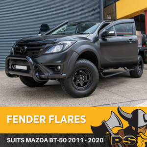 PS4X4 Matte Black OEM Flares For Mazda BT50 BT-50 Fender Flares 2011-2020