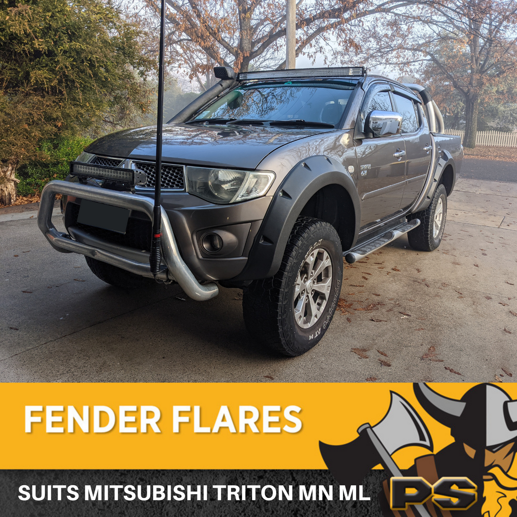 PS4X4 Jungle Off Road Wide Flares to Suit Triton MN ML 2006 - 2015
