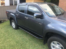 Load image into Gallery viewer, HOLDEN COLORADO (2012-2018) RG HIGH TENSILE STEEL 4X4 ROCK SLIDER SIDE STEPS
