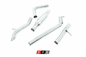 JEEP WRANGLER JK & JL 4 DOOR (2012-2017) STAINLESS STEEL CAT-BACK EXHAUST