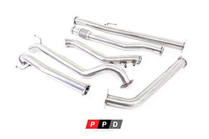 TOYOTA HILUX (2015+) GUN 2.8L & 2.4L TD 3" STAINLESS TURBO-BACK EXHAUST