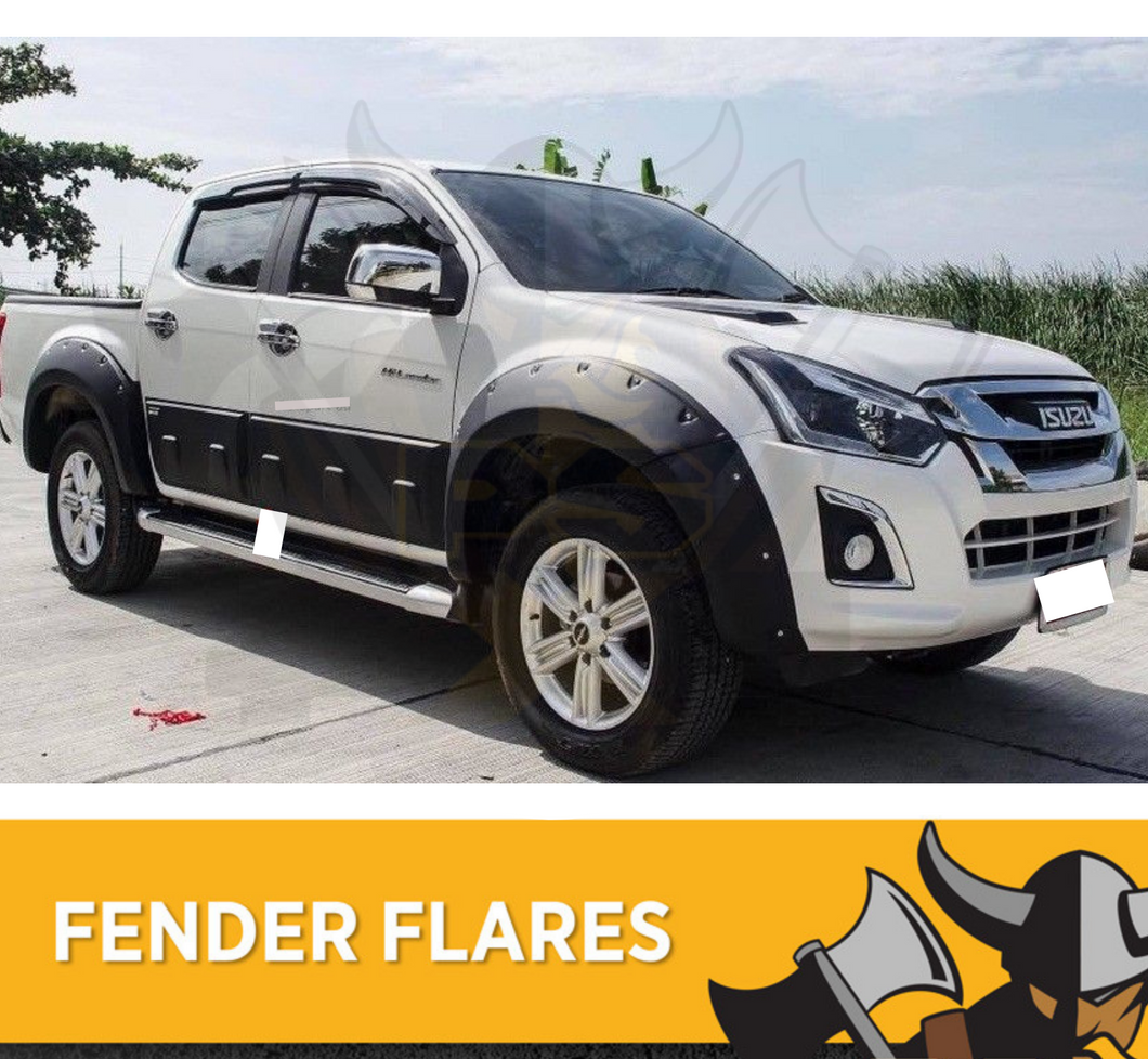 Black Jungle fender flares to suit Isuzu D-max DMAX 2019 + Wheel Arch