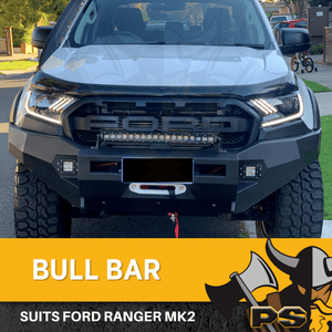 ADR Approved Bull Bar Matte Black for Ford Ranger 2015-2020 px2 px3 Winch bar Sensor Compatible